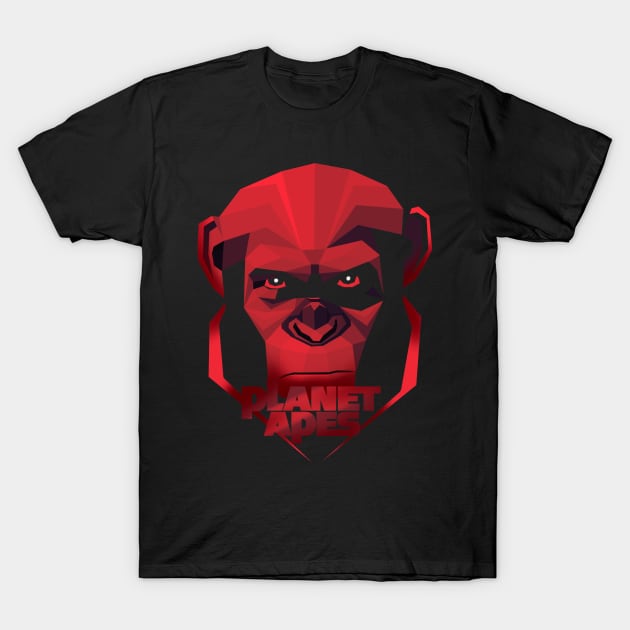 Ape planet art T-Shirt by SAN ART STUDIO 